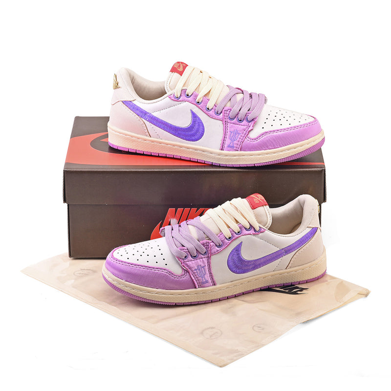 Nike Air Jordan 1 Retro Low OG Trophy Room Away -Branco/Lilás