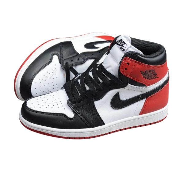 Nike Air Jordan 1 High Satin Black Toe - Tricolor New