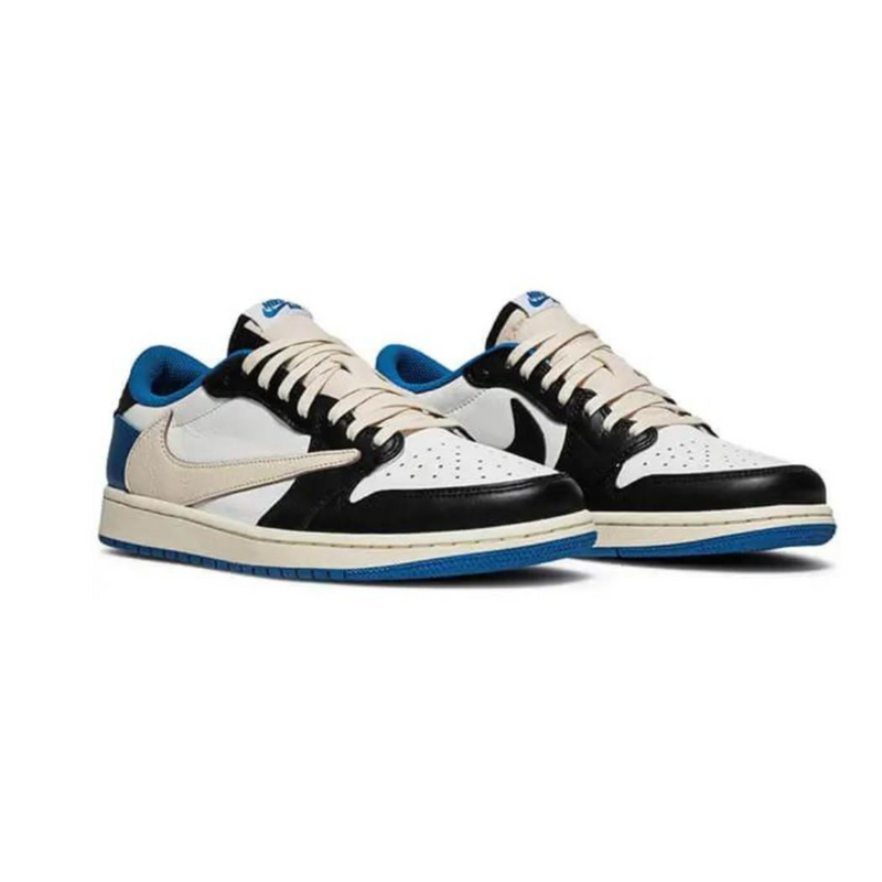 Nike Jordan Travis Scott - Azul, Branco e Preto