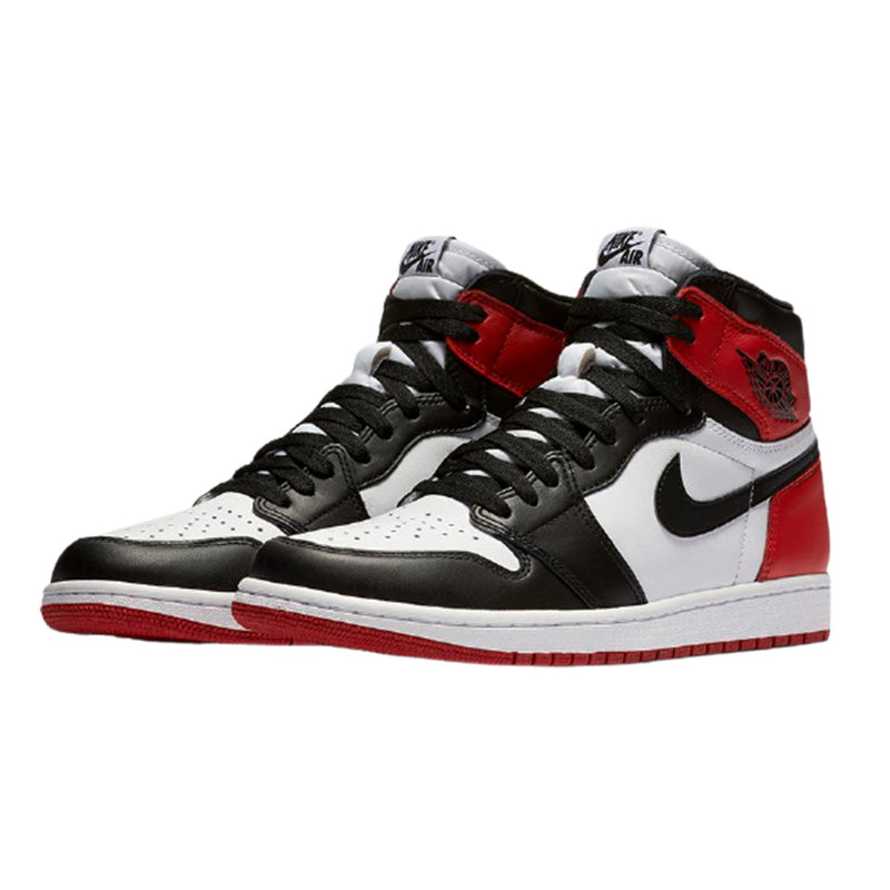 Nike Air Jordan 1 High Satin Black Toe - Tricolor New