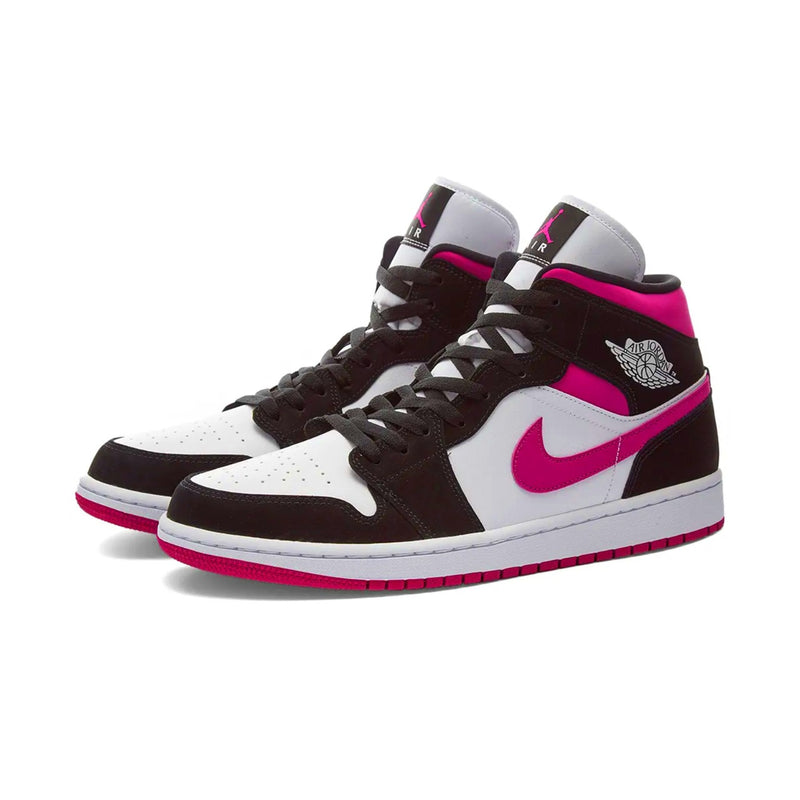 Air Jordan 1 Mid Cactus Flower - Preta e Rosa