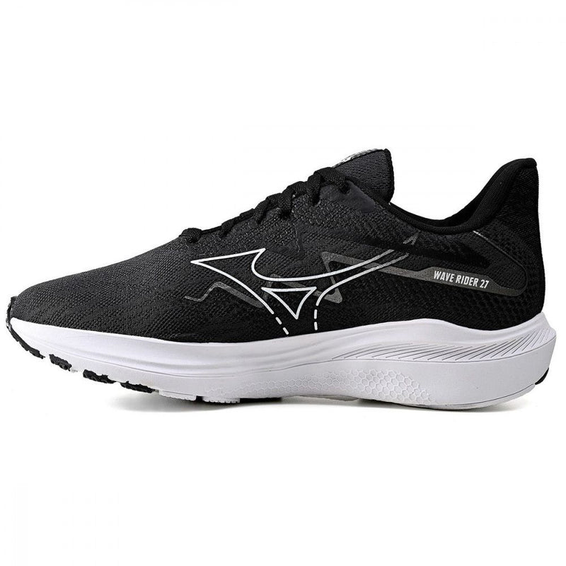 Mizuno Wave Rider - Preto e Branco